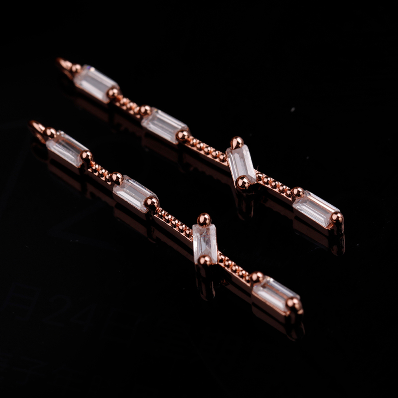Rod pendant new ladies pendant 24.6*3.1mm copper fittings