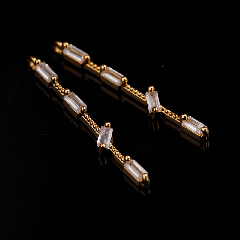 Rod pendant new ladies pendant 24.6*3.1mm copper fittings