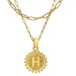 18K Gold Stainless Steel H