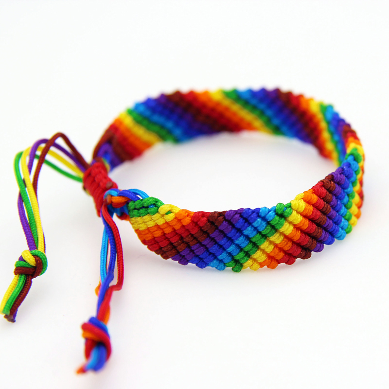 High Quality Handmade Mexican Style Bracelet Inspection-free Colorful Cotton Bracelet