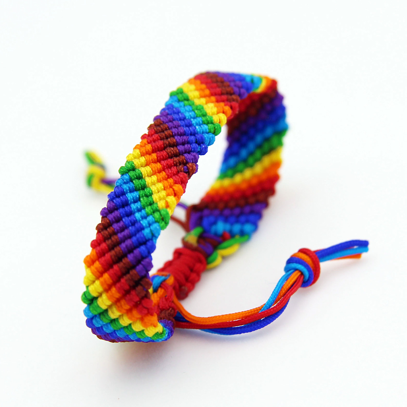 High Quality Handmade Mexican Style Bracelet Inspection-free Colorful Cotton Bracelet