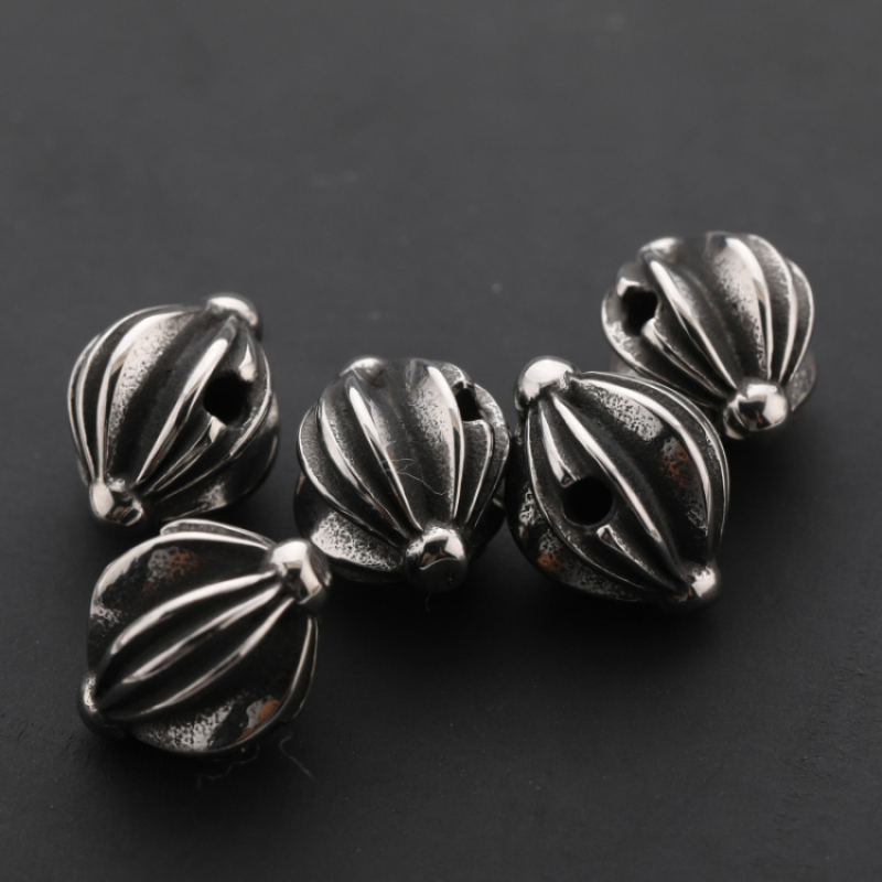 316L Stainless Steel Carambola Shape Charm Custom Logo Metal Charm  For Jewelry Making Bracelet DIY Bead