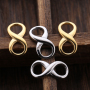 Gold and Silver Plated Infinite Charms Bracelet Necklace Charms for DIY Jewelry