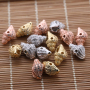 BOHEMIA Style High Quality Jewelry Accessories Micro Insert Zircon Copper Sea Snail Charms Pendants for Designers  Gift