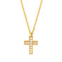 Special Offer Female Accessories Necklace Chain Pendant Cross Necklace Ins Minority Design Diamond Necklace Jewelry Copper
