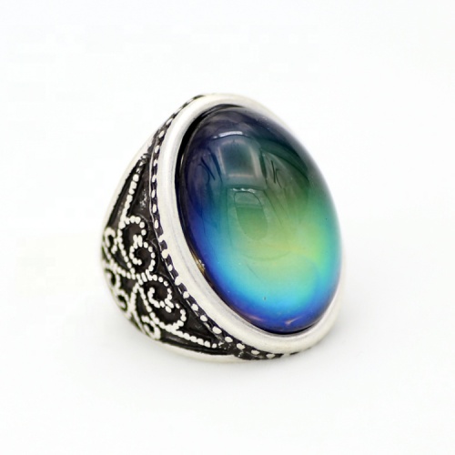 Magic Color Change Ring Luxury Aulic Emotion Feeling Mood Stone Ring for Women