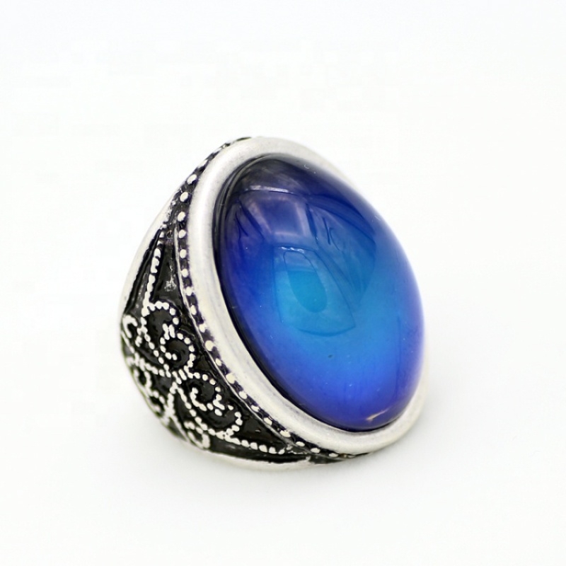 Magic Color Change Ring Luxury Aulic Emotion Feeling Mood Stone Ring for Women