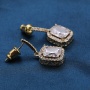 New Hot Selling 2021 Diamond Statement Earrings with 925 Sterling Silver Earring Post for Young Ladies Girls Women