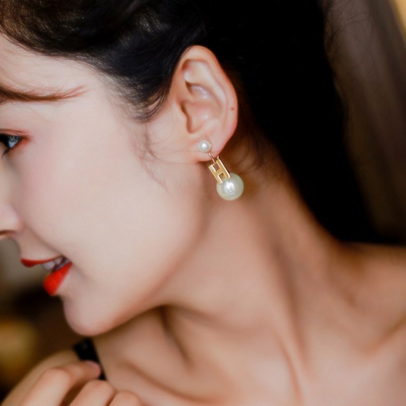Removable Two Kinds Of Wearing Earrings Women Accessories Jewelry Temperament Star Letter Pearl Earrings