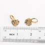 Fashion Jewelry Diamond Hollowed Heart Huggie Earrings Micro Paved KC Gold Plated Zircon Pendant Hoop Earrings for Women 2021