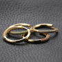 New 2021 Trendy Micro Insert Zirconia Design Charm Jewelry Circle Hoop Earrings for Women and Girl