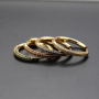 New 2021 Trendy Micro Insert Zirconia Design Charm Jewelry Circle Hoop Earrings for Women and Girl