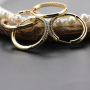 New 2021 Trendy Micro Insert Zirconia Design Charm Jewelry Circle Hoop Earrings for Women and Girl