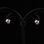 5mm Hot Sale Classic Design Silver Plated Zircon 925 Sterling Silver Ball Stud Earrings for Women
