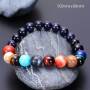Top Selling MOJO New Design Starry Night Series Solar System Eight Planets Bracelet