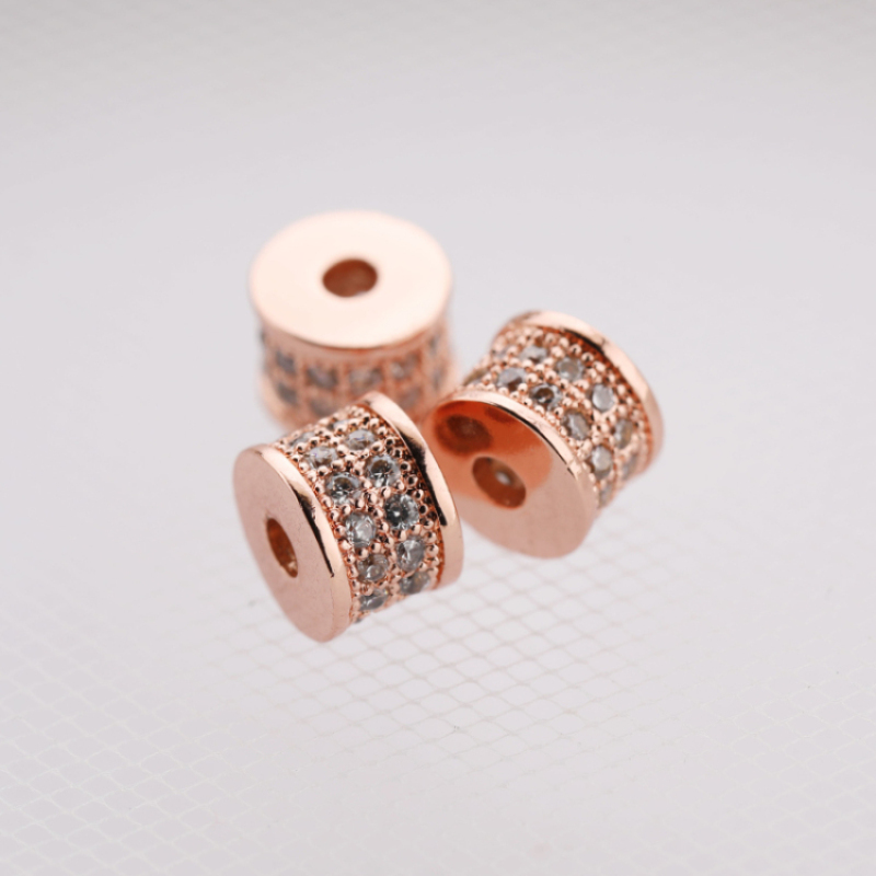 Bracelet Necklace Making Accessories Gold and Silver Plated Copper Spacer Bead Charms