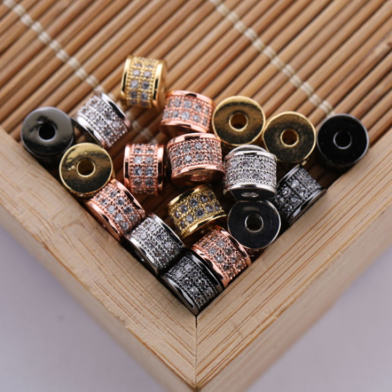Bracelet Necklace Making Accessories Gold and Silver Plated Copper Spacer Bead Charms