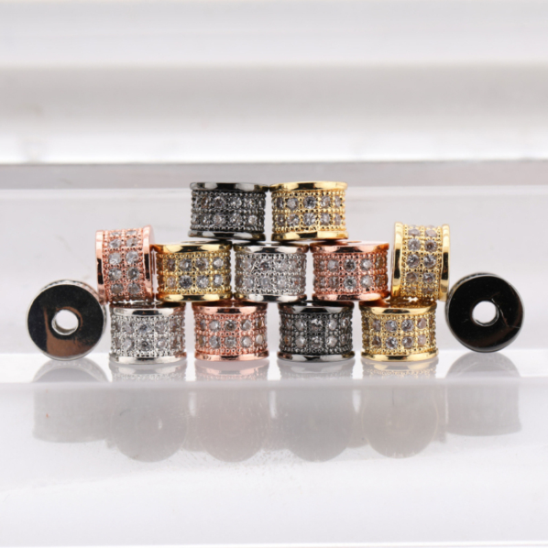 Bracelet Necklace Making Accessories Gold and Silver Plated Copper Spacer Bead Charms
