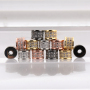 Bracelet Necklace Making Accessories Gold and Silver Plated Copper Spacer Bead Charms