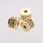 Bracelet Necklace Making Accessories Gold and Silver Plated Copper Spacer Bead Charms
