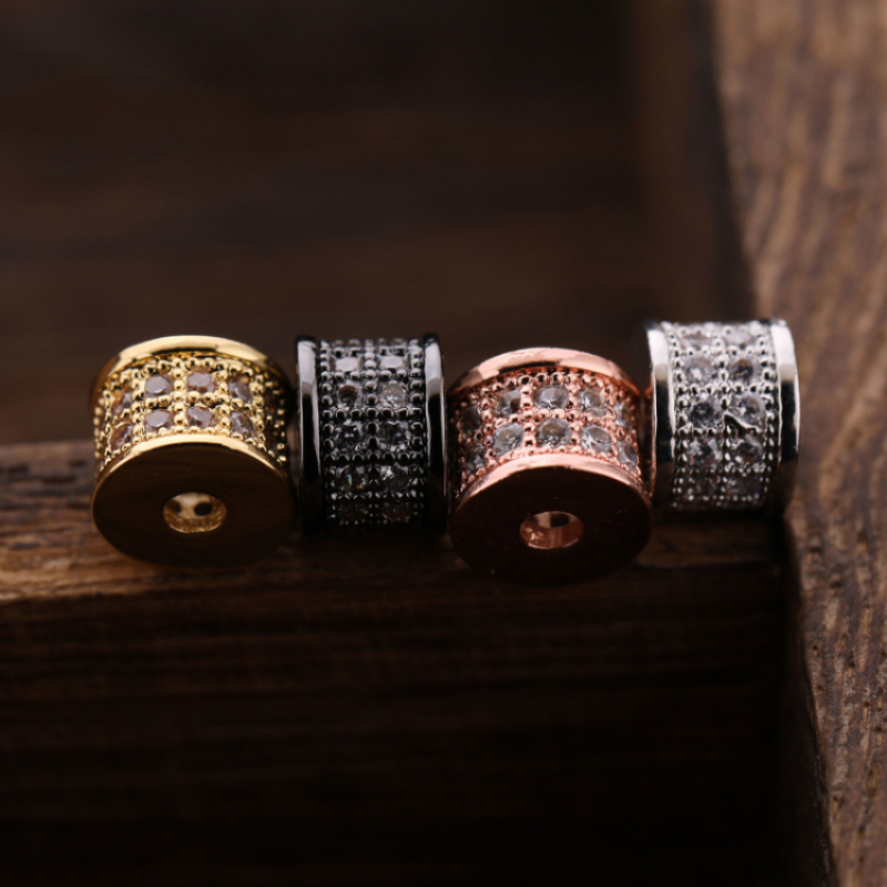Bracelet Necklace Making Accessories Gold and Silver Plated Copper Spacer Bead Charms
