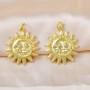 Designer Necklace Gold Brass Jewelry Pendants Cute Moon Sun Charms for Jewelry Making