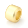 Wholesale Manufacture Factory Custom Jewelry Gold Plating DIY 18k Gold Plated Copper Bracelet Beads Hollow Horns Accessories