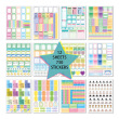 12 sheets planner stickers B