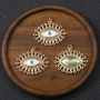 Micro Insert Zirconia Jewelry Gold Plated Pendants Enamel Devil's Eye Charms for Jewelry Making