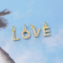 Gold Plated Necklace Pendants Colorful Simple Designer Initial Charms for Jewelry Making