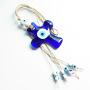 New blue eyes glass jewelry devil eye home office wall decoration hanging cross evil eyes pendant charm