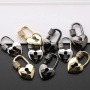 Wholesale Women Fashion KC Gold Plated Zircon Brass Shiny Lock Design Carabiner Jewelry Accessory for Bracelet Necklace Making
