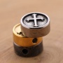 Cool Antique Silver Plated Stainless Steel Cross Beads Charm with Hole