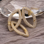 Pendants Accessories Open Oval Shape CZ Micro Pave Brass Clasps Hooks for Necklace Jewelry Making WXHY34356-KC 34*18MM CN