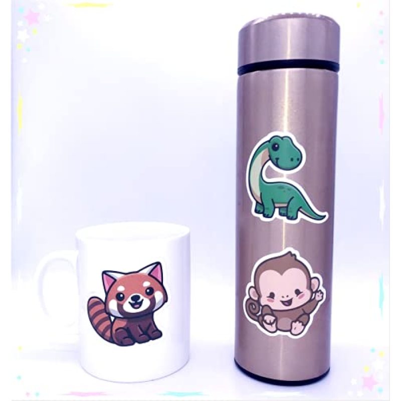 Wholesale 50 packs Die Cut Animal Stickers Laptop Notebook Skateboard Cartoon Cute Sticker Waterproof Vinyl Stickers for Kids