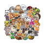 Wholesale 50 packs Die Cut Animal Stickers Laptop Notebook Skateboard Cartoon Cute Sticker Waterproof Vinyl Stickers for Kids