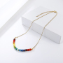 Hot Selling Handmade BOHEMIA Jewelry Natural Beads Choker Necklace Real Gold Plated Alloy Necklace