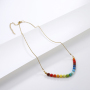 Hot Selling Handmade BOHEMIA Jewelry Natural Beads Choker Necklace Real Gold Plated Alloy Necklace