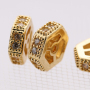 2021 Top Selling Round Micro Pave Spacer Bead for Bracelet Making