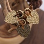Custom Fashion Wholesale Korean Gold Plated Zircon Copper Heart Lock Design DIY Jewelery Accessory for Bracelet Necklace Making