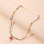 Wholesale Women Fashion Korean Jewelry Colorful Seed Beads Necklace Bohemian Handmade Seed Beads Necklace