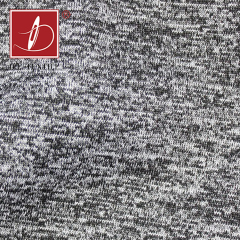 hot sale grey cationic yarn dyed polyester spandex jersey fabric for sportswear