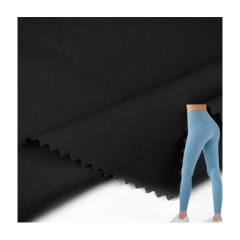 Cheap supplier 4 way stretch Knitted sports yoga 15 spandex 85 Polyester 75D Interlock Fabric for trousers 220gsm