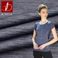 New arrival sports yoga fabric single jersey cationic polyester fabric quick dry breathable