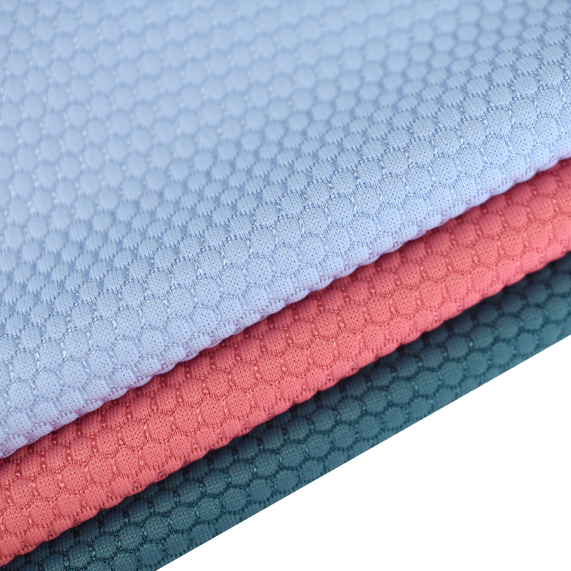Manufacturer 96% nylon 4% spandex stretch pearl pattern single jacquard knitted fabric for T-shirt 180gsm