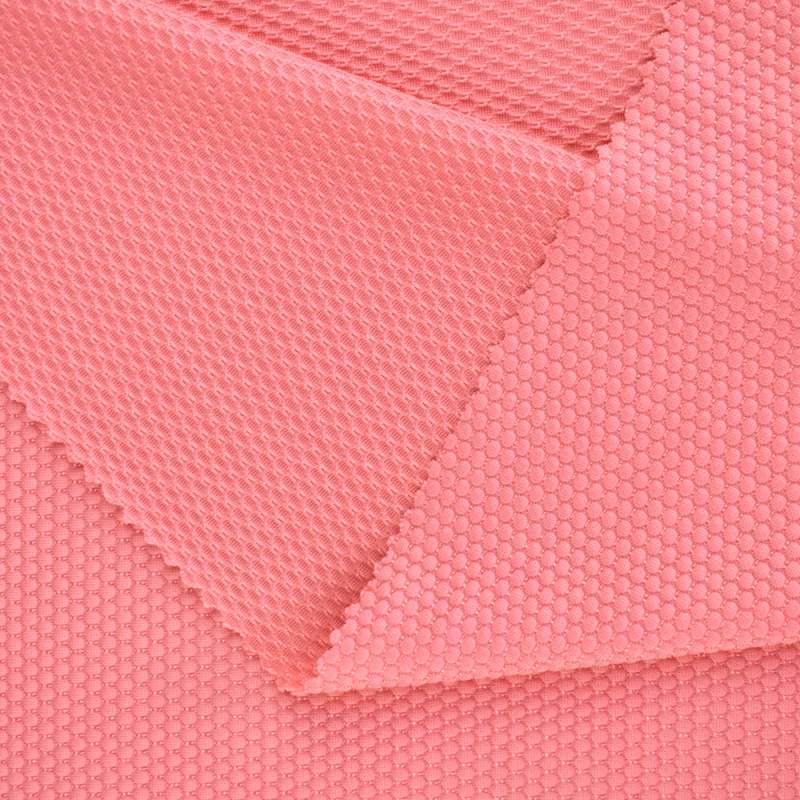 Manufacturer 96% nylon 4% spandex stretch pearl pattern single jacquard knitted fabric for T-shirt 180gsm