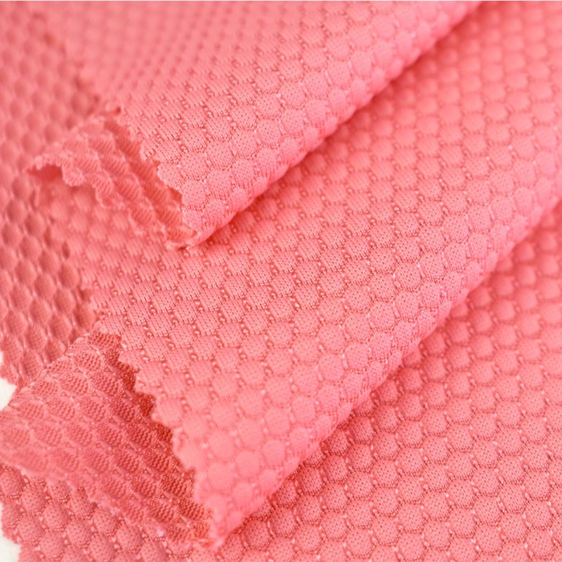 Manufacturer 96% nylon 4% spandex stretch pearl pattern single jacquard knitted fabric for T-shirt 180gsm