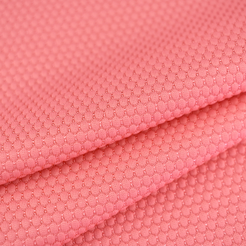 Manufacturer 96% nylon 4% spandex stretch pearl pattern single jacquard knitted fabric for T-shirt 180gsm