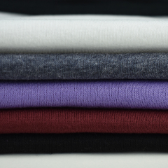 factory cheap soft single side brushed polyester cotton TC fleece stock knitted fabric for winter