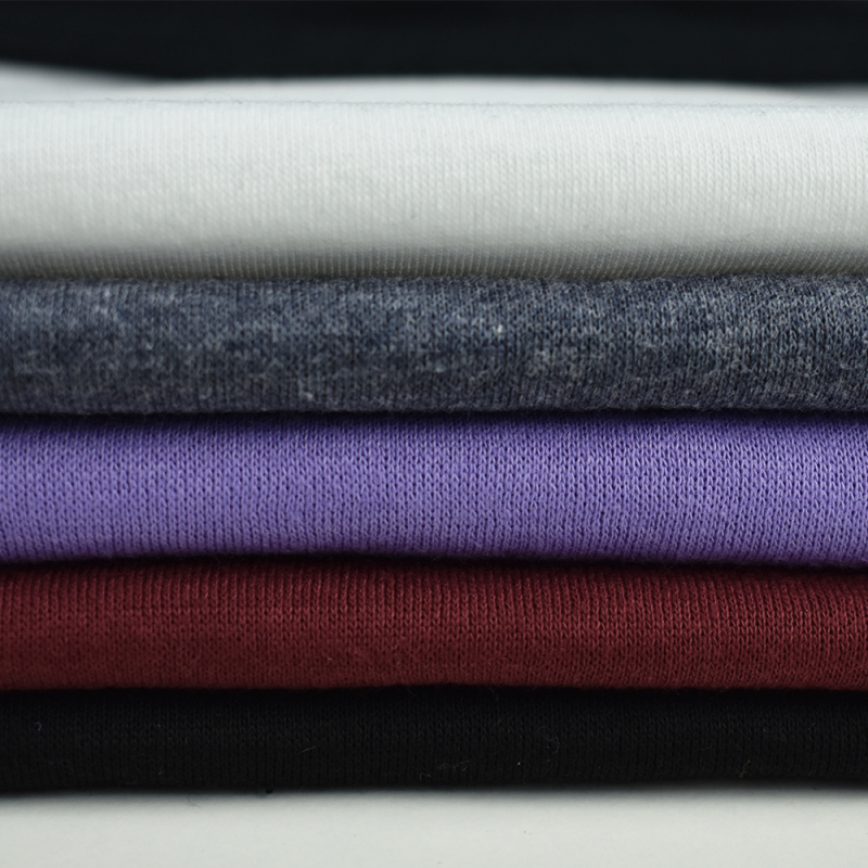 Soft fleece dying CVC cotton French terry solid knit fabric for hoodie and sweater